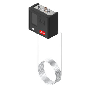 Danfoss 060L5201 KPU61 Refrigeration Thermostat, Range -20 to 60 F, SPDT Automatic Reset, Straight Capillary Tube 80 in