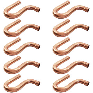 Appli Parts AP-PT012B10 1/2 in P-Trap Sifon CxC Sweat Copper pipe fitting connections for refrigeration, air conditioning and plumbing applications ACR and Type L copper pipe (10 x Bag) Appli Parts AP-PT012B10 1/2 in P-Trap Sifon CxC Sweat Copper pipe fitting connections for refrigeration, air conditioning and plumbing applications ACR and Type L copper pipe (10 x Bag)