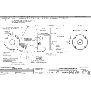 US Motors 3737H 1/3 Hp Mojave 1075 rpm, 6 poles, 1 shaft, TEAO Enclosure, 1 speed, 5.6 diameter, CW, Lead End Reversible 460 V, 60 hz, 1 ph, 7.5 mfd/370 VAC Run Capacitor K055PYH1756014B US Motors 3737H 1/3 Hp Mojave 1075 rpm, 6 poles, 1 shaft, TEAO Enclosure, 1 speed, 5.6 diameter, CW, Lead End Reversible 460 V, 60 hz, 1 ph, 7.5 mfd/370 VAC Run Capacitor K055PYH1756014B