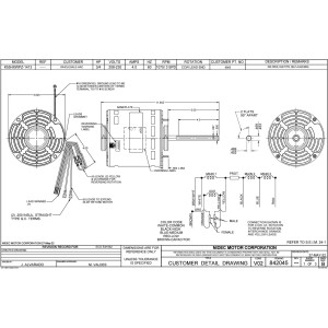 US Motors 3/4 hp 1075 rpm, 6 poles, 1 shaft, OAO Enclosure, 3 speed, 5.6 diameter, CCW, Lead End, Reversible, 208-230 V, 60 hz, 1 ph, 15 mfd/370 VAC Run Capacitor Not Included , 8905 K055WPZ1413012B