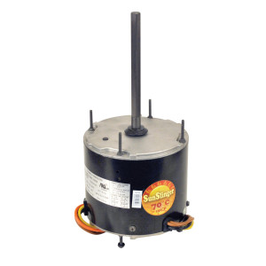 MARS 20727 1/6HP 1075rpm Outdoor Condenser Fan Motor High Temp, 6 poles, 1 shaft, TEAO Enclosure, 1 speed, 5.5 in Diameter, Reversible, 208-230 V, 60 Hz, 1 Ph, 5mfd/370VAC Run Capacitor