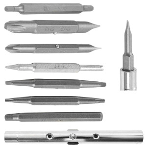 Uniweld Screwdriver Multiple 20 in 1 with Ratchet 1/4-5/16 drivers 14 Magnetic doubled-end Bits 20N1RSD
 Uniweld Screwdriver Multiple 20 in 1 with Ratchet 1/4-5/16 drivers 14 Magnetic doubled-end Bits 20N1RSD