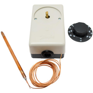 Danfoss 060H1708 UT 72 Thermostat, -22 to 85 F, Copper 10 ft Capillary tube, Auto Reset, SPDT, IP20 Enclosure Danfoss 060H1708 UT 72 Thermostat, -22 to 85 F, Copper 10 ft Capillary tube, Auto Reset, SPDT, IP20 Enclosure