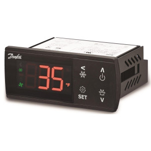 Danfoss ERC 213 Electronic Control 220 V,50/60 Hz, Red Display, 3 Relay Output, 2 Temperature Sensor 080G3457 
 Danfoss ERC 213 Electronic Control 220 V,50/60 Hz, Red Display, 3 Relay Output, 2 Temperature Sensor 080G3457