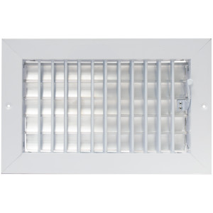 Laminaire L-VM1006 10x6 Wall Grille, White with ML Damper