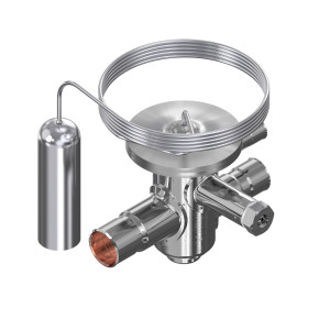 Danfoss 068U2609 1.6TR Expansion Valve Body, TUBE, R404A,R507A, 3/8x1/2 in, Solder, ODF, 1/4 in Externally equalized, Bi-flow, -40 to 50 F, Orifice size 7