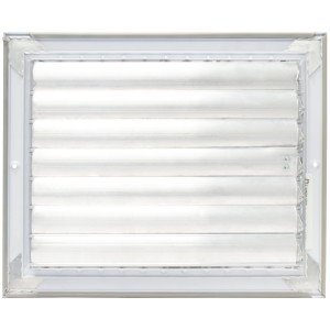 Laminaire L-VM1008 10x8 Wall Grille, White with ML Damper