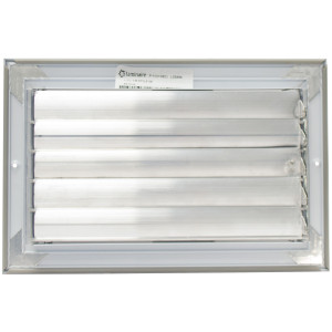 Laminaire L-CL1M1006 10x6 1-Way, White, Curved Blade, Ceiling Diffuser with ML Damper