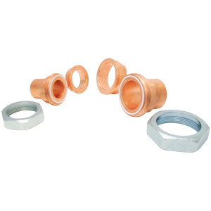 Danfoss 7765028 Solder Sleeve Adapter Set 7765028 2-1/4 in Rotolock to 1-5/8 in ODF and 1-3/4 in Rotolock, 7/8 in ODF for SM,SY and SH compressors