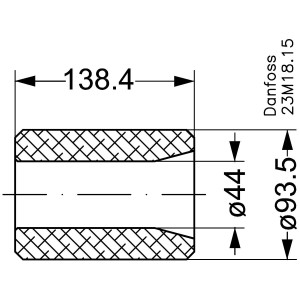 Danfoss 023U1392 Filter Drier Core 48-DM for DCR Systems, High Moisture Capacity, Includes Gasket, Compatible with DCR 0485 to 19217 and Other 4-3/4 in Shells 023U1392, 023U1392, 023U1394