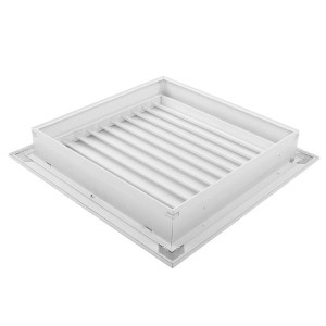 Laminaire L-RF-F3018 30x18 in Registration Grille, White Aluminum