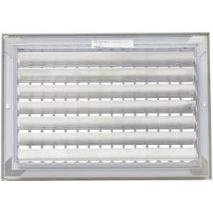 Laminaire VML1208 12x8 Wall Grille, White with ML Damper Laminaire VML1208 12x8 Wall Grille, White with ML Damper