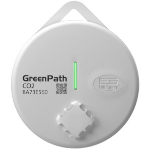 Full Gauge GreenPath Compatible with CO2, portable Sensor 0 to 20.000 ppm, Bluetooth BLE, AAA Battery operated