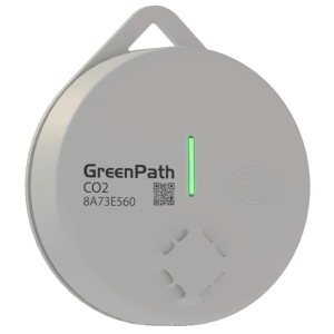 Full Gauge GreenPath Compatible with CO2, portable Sensor 0 to 20.000 ppm, Bluetooth BLE, AAA Battery operated