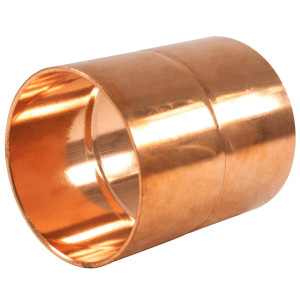 NDL W1082 Coupling w/roll stop 2-5/8in Copper pipe fittings C x C Sweat connections for refrigeration, air conditioning and plumbing applications ACR
 NDL W1082 Coupling w/roll stop 2-5/8in Copper pipe fittings C x C Sweat connections for refrigeration, air conditioning and plumbing applications ACR