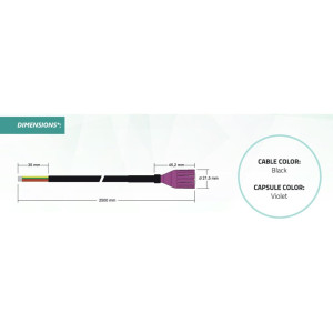 Full Gauge SB-56 Temperature and Humidity Sensor, 8.2 ft (2.5 m), Temperature Range 14 to 158 F (-10 to 70 C) and Humidity Sensor 10 to 85 RH. Compatible with MT-530E Super, MT-532 Super, TO-751B