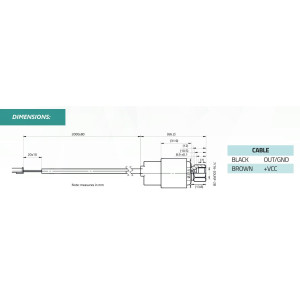 Full Gauge SB68-232A Pressure Transducer, 1/4 in SAE Male, 0-232 psi (0-16 bar), Supply 0.5-4.5 VDC, Output 4-20mA, Temp Range -40 to 176 F (-40 to 80 C) Full Gauge SB68-232A Pressure Transducer, 1/4 in SAE Male, 0-232 psi (0-16 bar), Supply 0.5-4.5 VDC, Output 4-20mA, Temp Range -40 to 176 F (-40 to 80 C)