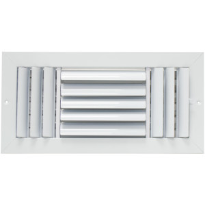 Laminaire CL3M1406 14x6 3-Way, White, Curved Blade, Ceiling Diffuser with ML Damper Laminaire CL3M1406 14x6 3-Way, White, Curved Blade, Ceiling Diffuser with ML Damper