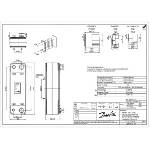 Danfoss 021B6325 Heat Exchanger 25 Ton B3-095-74-3.0-HQ 25TR Danfoss 021B6325 Heat Exchanger 25 Ton B3-095-74-3.0-HQ 25TR