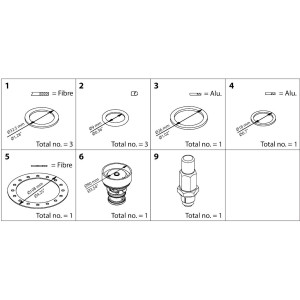 Danfoss 027H5016 ICS 50 Overhaul kit 