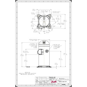Danfoss HLH061T1LP6 5 tons 61,000 btu/h R410A Scroll compressor for Air conditioning 208-230/1/60 (V/Ph/Hz) Discharge 1/2 in, Suction 7/8 in, ODF, PVE Oil 121L2042, 121L2039 Replaces HLH060U1LP6 Danfoss HLH061T1LP6 5 tons 61,000 btu/h R410A Scroll compressor for Air conditioning 208-230/1/60 (V/Ph/Hz) Discharge 1/2 in, Suction 7/8 in, ODF, PVE Oil 121L2042, 121L2039 Replaces HLH060U1LP6