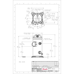 Danfoss MLZ048T2LQ9A 6.5 HP MBP Scroll Compressor for Refrigeration 208-230/3/60 (V/Ph/Hz) R404,R407,R507,R452,R134,R513,R22,R448,R449 Rotolock Valves V05,V04, POE Oil 121L8807 Replaces 120U8049, 120U8050, 121L8806 Danfoss MLZ048T2LQ9A 6.5 HP MBP Scroll Compressor for Refrigeration 208-230/3/60 (V/Ph/Hz) R404,R407,R507,R452,R134,R513,R22,R448,R449 Rotolock Valves V05,V04, POE Oil 121L8807 Replaces 120U8049, 120U8050, 121L8806