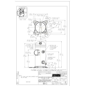 Danfoss MLZ048T4LC9A 6.5 HP MBP Scroll Compressor for Refrigeration 380-415/3/50 460/3/60 (V/Ph/Hz) R404, R407, R507, R452, R134, R513, R22, R448, R449 Rotolock Valves V05, V04, POE Oil 121L8651