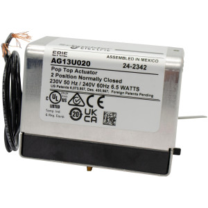 Erie AG13U020 Normally Closed PopTop Actuator 240V with 18 in Leads Erie AG13U020 Normally Closed PopTop Actuator 240V with 18 in Leads