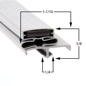 Profile 165 Custom Gasket 1-1/16 x 5/8 x 1/4 GU5001 Profile 165 Custom Gasket 1-1/16 x 5/8 x 1/4 GU5001