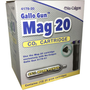 Nu-Calgon 4179-20 Gallo Gun Mag Compatible with CO2, Cartridge 20gr