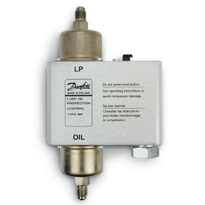 Danfoss 060B200291 Oil Differential Pressure Control MP54, 9 Psi Control Differential, Regulation Range LP Side 29 inHg - 175 psi,90 Sec Time Relay Delay, 1/4 in Flare M Connection, Identical 060B200266