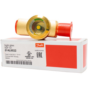 Danfoss 014L0022 Sight Glass 3/8 x 3/8 in, Female Flare by Male Flare, MWP 754 psig, SGP 10 I Danfoss 014L0022 Sight Glass 3/8 x 3/8 in, Female Flare by Male Flare, MWP 754 psig, SGP 10 I