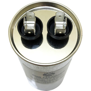 Appli Parts Run Capacitor for ac 50 Mfd uF (microfarads) 370 VAC or 450 VAC CBB65 Round Universal fit for hvac and other applications 4-3/4 in High 2 in Wide CON-50-450 Appli Parts Run Capacitor for ac 50 Mfd uF (microfarads) 370 VAC or 450 VAC CBB65 Round Universal fit for hvac and other applications 4-3/4 in High 2 in Wide CON-50-450