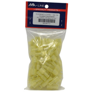 MA-Line MA03477-2 Quick Disconnect Fully Insulated Male 12-10M, 250 TAB. Bag of 100ea