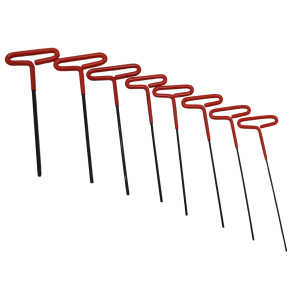 MA-Line MA-1202 T-Handle Hex wrench Set, 9 in, 3/32, 7/64, 1/8, 9/64, 5/32, 3/16, 7/32, 1/4 inch MA-Line MA-1202 T-Handle Hex wrench Set, 9 in, 3/32, 7/64, 1/8, 9/64, 5/32, 3/16, 7/32, 1/4 inch