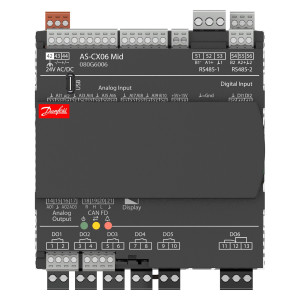 Danfoss AS-CX06 Mid Programmable Controller, 6 relays, 24 V, 2xRS485 CAN-FD RJ11 (CAN) to User Interface USB-C 080G6006 Danfoss AS-CX06 Mid Programmable Controller, 6 relays, 24 V, 2xRS485 CAN-FD RJ11 (CAN) to User Interface USB-C 080G6006