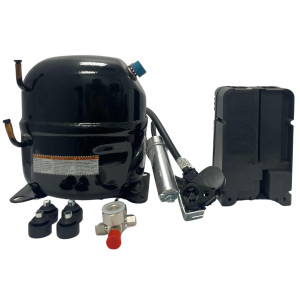 Tecumseh CAJ2432Z Compressor 3/4HP R404a, 208-230 V,1 Ph,60 Hz, LBP, with Rotolock Valve Tecumseh CAJ2432Z Compressor 3/4HP R404a, 208-230 V,1 Ph,60 Hz, LBP, with Rotolock Valve
