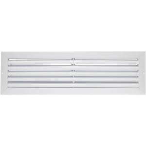 Laminaire L-RA348 34x8 in Return Grille, White Aluminum