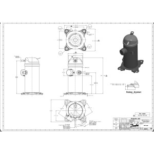 Danfoss HRH029U4LP6A 2.4 tons 29,000 btu/h R410A Scroll compressor for Air conditioning 460/3/60 (V/Ph/Hz) Discharge 1/2 in, Suction3/4 in, ODF, PVE Oil 121L8601 Danfoss HRH029U4LP6A 2.4 tons 29,000 btu/h R410A Scroll compressor for Air conditioning 460/3/60 (V/Ph/Hz) Discharge 1/2 in, Suction3/4 in, ODF, PVE Oil 121L8601