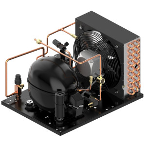 Danfoss UCHC0033RC0029B 1/3HP, R404 Condensing Unit for Refrigeration, Copper Coil Aluminum Fins LMHBP 115/1/60 (V/Ph/Hz) 1 Fan, Reciprocating Compressor NF7CLX, 114N2358 Danfoss UCHC0033RC0029B 1/3HP, R404 Condensing Unit for Refrigeration, Copper Coil Aluminum Fins LMHBP 115/1/60 (V/Ph/Hz) 1 Fan, Reciprocating Compressor NF7CLX, 114N2358