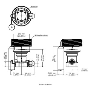 Danfoss 067B3297 TEN5 Thermostatic Element R134 