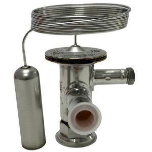 Danfoss 068U3945 1/5 - 4TR Expansion Valve Stainless Steel Body, TUA, R-448A, 3/8x1/2 in, Solder, ODF, Internally equalized, Bi-flow, -40 to 50 F, Capacity determined by Orifice size Sold Separately