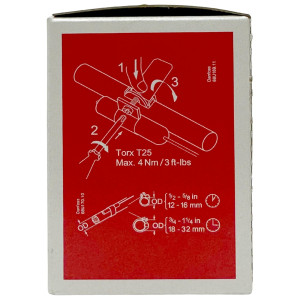Danfoss 068U3945 1/5 - 4TR Expansion Valve Stainless Steel Body, TUA, R-448A, 3/8x1/2 in, Solder, ODF, Internally equalized, Bi-flow, -40 to 50 F, Capacity determined by Orifice size Sold Separately