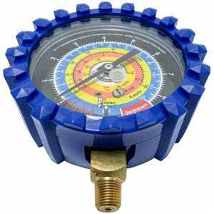 Uniweld G730NSD-5 Manifold Gauge Blue, Low R-600a,R-290,R-1270, 3-1/8 in Uniweld G730NSD-5 Manifold Gauge Blue, Low R-600a,R-290,R-1270, 3-1/8 in