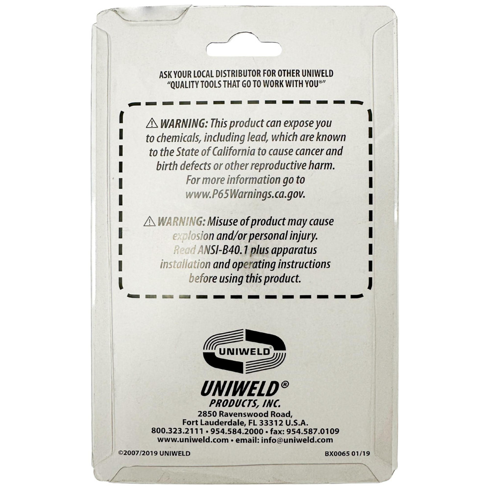 Uniweld G730NSD-5 Manifold Gauge Blue, Low R-600a,R-290,R-1270, 3-1/8 in Uniweld G730NSD-5 Manifold Gauge Blue, Low R-600a,R-290,R-1270, 3-1/8 in