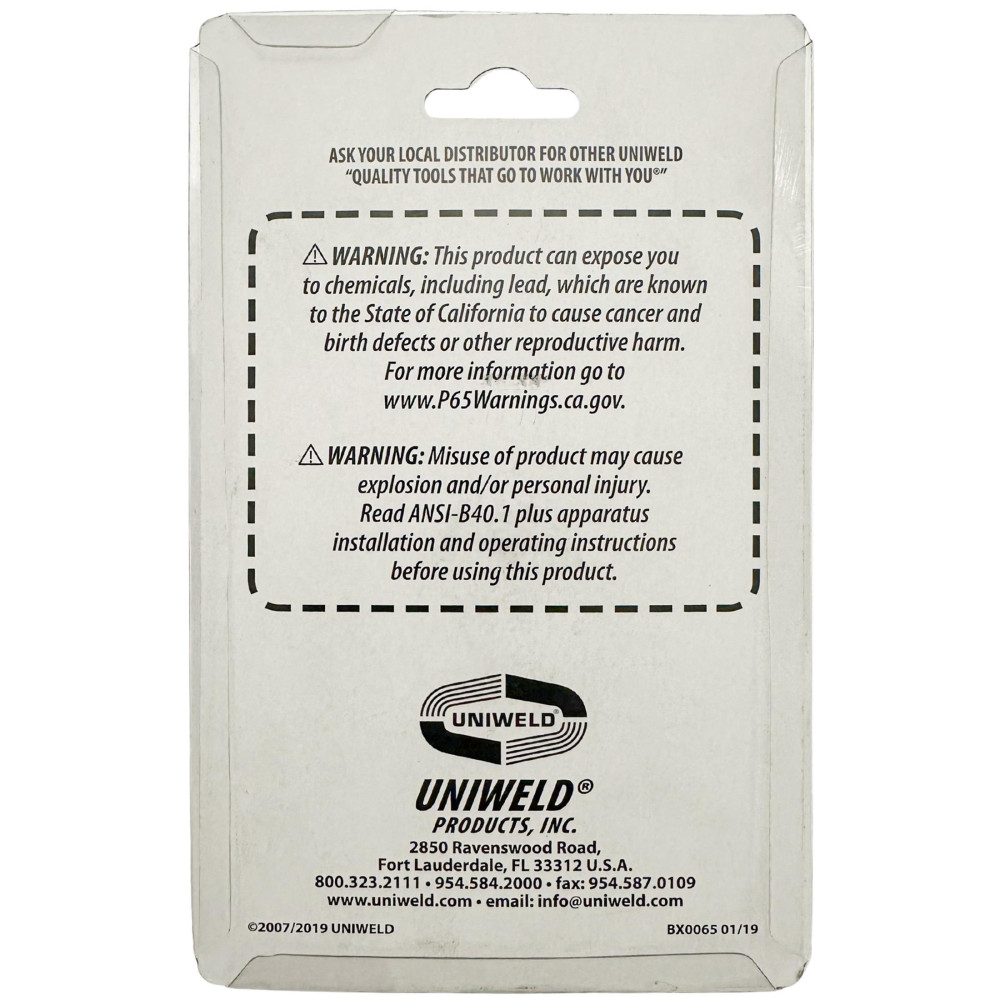 Uniweld G729NSD-5 Manifold Gauge Red, High R-600a,R-290,R-1270, 3-1/8 in Uniweld G729NSD-5 Manifold Gauge Red, High R-600a,R-290,R-1270, 3-1/8 in