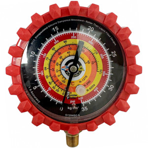 Uniweld G729NSD-5 Manifold Gauge Red, High R-600a,R-290,R-1270, 3-1/8 in Uniweld G729NSD-5 Manifold Gauge Red, High R-600a,R-290,R-1270, 3-1/8 in