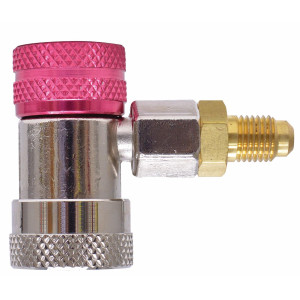 Uniweld 90478 Quick Coupler Manual R-134 Red High With 1/4 in Adaptor for Automotive AC Uniweld 90478 Quick Coupler Manual R-134 Red High With 1/4 in Adaptor for Automotive AC