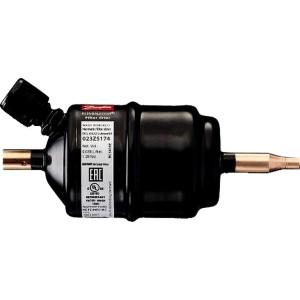 Danfoss 023Z5174 Filter Drier DCL032/CAPsV, 1/4 in inlet, 2.8 mm outlet, ODF,  with Schrader Valve Danfoss 023Z5174 Filter Drier DCL032/CAPsV, 1/4 in inlet, 2.8 mm outlet, ODF,  with Schrader Valve