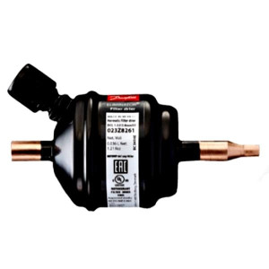 Danfoss 023Z8261 Filter Drier DCL1.52s/Capsv X2/2.8mm 1/4in Odf, With Schrader Valve,  Danfoss 023Z8261 Filter Drier DCL1.52s/Capsv X2/2.8mm 1/4in Odf, With Schrader Valve,